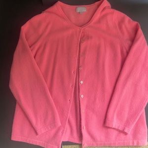 100% Cashmere pink Cardigan